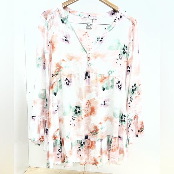 American Rag Tops - American Rag Multicolor Floral Blouse